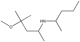 (4-methoxy-4-methylpentan-2-yl)(pentan-2-yl)amine 化学構造式