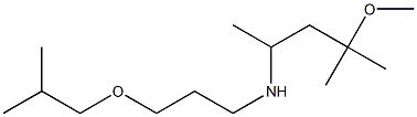 (4-methoxy-4-methylpentan-2-yl)[3-(2-methylpropoxy)propyl]amine Structure