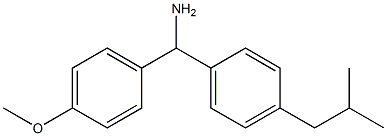 (4-methoxyphenyl)[4-(2-methylpropyl)phenyl]methanamine|