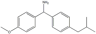 (4-methoxyphenyl)[4-(2-methylpropyl)phenyl]methanamine Struktur