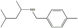 (4-methylpentan-2-yl)[(4-methylphenyl)methyl]amine Structure