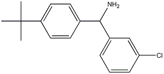 (4-tert-butylphenyl)(3-chlorophenyl)methanamine Struktur