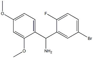 (5-bromo-2-fluorophenyl)(2,4-dimethoxyphenyl)methanamine 化学構造式