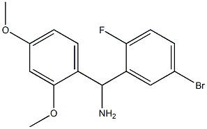 (5-bromo-2-fluorophenyl)(2,4-dimethoxyphenyl)methanamine 结构式