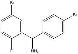 (5-bromo-2-fluorophenyl)(4-bromophenyl)methanamine