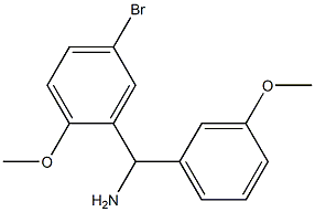 (5-bromo-2-methoxyphenyl)(3-methoxyphenyl)methanamine