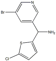 (5-bromopyridin-3-yl)(5-chlorothiophen-2-yl)methanamine Structure