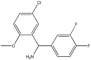 (5-chloro-2-methoxyphenyl)(3,4-difluorophenyl)methanamine Struktur