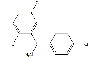 (5-chloro-2-methoxyphenyl)(4-chlorophenyl)methanamine,,结构式