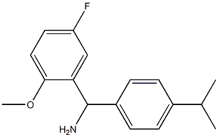 (5-fluoro-2-methoxyphenyl)[4-(propan-2-yl)phenyl]methanamine Structure