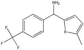 (5-methylthiophen-2-yl)[4-(trifluoromethyl)phenyl]methanamine,,结构式