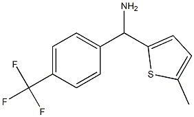 (5-methylthiophen-2-yl)[4-(trifluoromethyl)phenyl]methanamine Structure