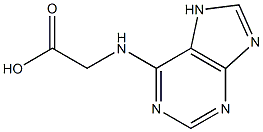 (7H-purin-6-ylamino)acetic acid Struktur