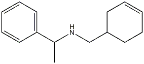 (cyclohex-3-en-1-ylmethyl)(1-phenylethyl)amine,,结构式