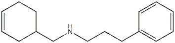 (cyclohex-3-en-1-ylmethyl)(3-phenylpropyl)amine Structure