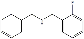 (cyclohex-3-en-1-ylmethyl)[(2-fluorophenyl)methyl]amine Struktur