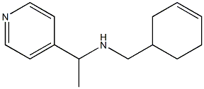 (cyclohex-3-en-1-ylmethyl)[1-(pyridin-4-yl)ethyl]amine Struktur