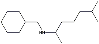 (cyclohexylmethyl)(6-methylheptan-2-yl)amine 结构式