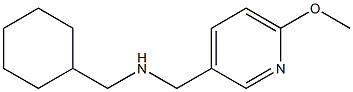 (cyclohexylmethyl)[(6-methoxypyridin-3-yl)methyl]amine Structure