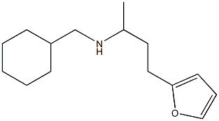 (cyclohexylmethyl)[4-(furan-2-yl)butan-2-yl]amine,,结构式