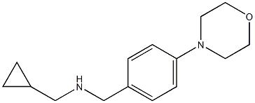 (cyclopropylmethyl)({[4-(morpholin-4-yl)phenyl]methyl})amine Struktur