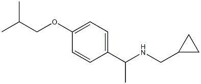 (cyclopropylmethyl)({1-[4-(2-methylpropoxy)phenyl]ethyl})amine,,结构式