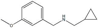 (cyclopropylmethyl)[(3-methoxyphenyl)methyl]amine,,结构式
