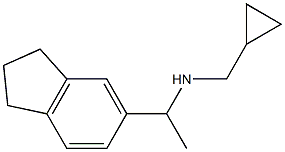 (cyclopropylmethyl)[1-(2,3-dihydro-1H-inden-5-yl)ethyl]amine,,结构式
