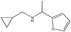 (cyclopropylmethyl)[1-(furan-2-yl)ethyl]amine 结构式