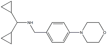 (dicyclopropylmethyl)({[4-(morpholin-4-yl)phenyl]methyl})amine Struktur