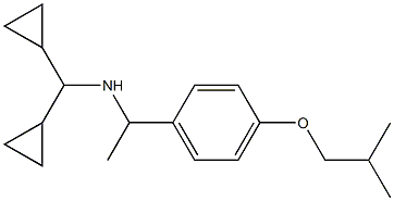 (dicyclopropylmethyl)({1-[4-(2-methylpropoxy)phenyl]ethyl})amine 结构式