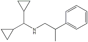 (dicyclopropylmethyl)(2-phenylpropyl)amine 结构式