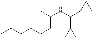 (dicyclopropylmethyl)(octan-2-yl)amine,,结构式