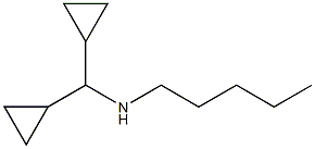 (dicyclopropylmethyl)(pentyl)amine 结构式