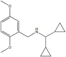 (dicyclopropylmethyl)[(2,5-dimethoxyphenyl)methyl]amine,,结构式