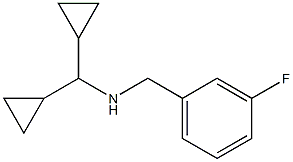 (dicyclopropylmethyl)[(3-fluorophenyl)methyl]amine,,结构式