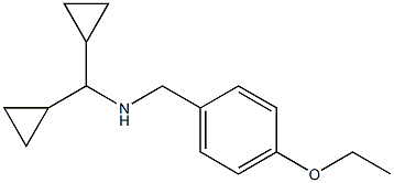 (dicyclopropylmethyl)[(4-ethoxyphenyl)methyl]amine Structure