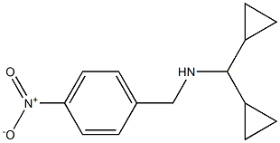 (dicyclopropylmethyl)[(4-nitrophenyl)methyl]amine Struktur