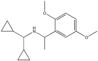 (dicyclopropylmethyl)[1-(2,5-dimethoxyphenyl)ethyl]amine Struktur