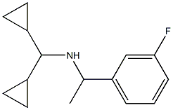 (dicyclopropylmethyl)[1-(3-fluorophenyl)ethyl]amine Structure