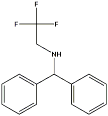 (diphenylmethyl)(2,2,2-trifluoroethyl)amine 结构式