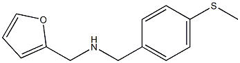 (furan-2-ylmethyl)({[4-(methylsulfanyl)phenyl]methyl})amine 结构式