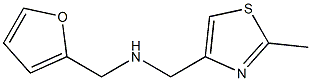 (furan-2-ylmethyl)[(2-methyl-1,3-thiazol-4-yl)methyl]amine,,结构式