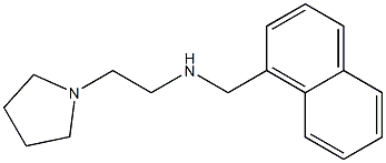 (naphthalen-1-ylmethyl)[2-(pyrrolidin-1-yl)ethyl]amine,,结构式