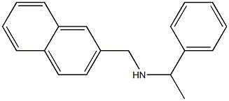 (naphthalen-2-ylmethyl)(1-phenylethyl)amine Struktur