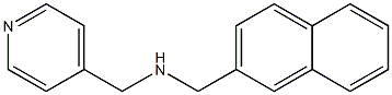 (naphthalen-2-ylmethyl)(pyridin-4-ylmethyl)amine Structure