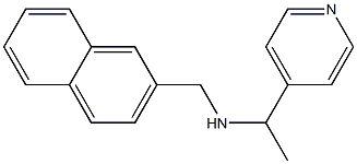 (naphthalen-2-ylmethyl)[1-(pyridin-4-yl)ethyl]amine Struktur