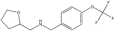 (oxolan-2-ylmethyl)({[4-(trifluoromethoxy)phenyl]methyl})amine Structure