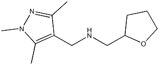 (oxolan-2-ylmethyl)[(1,3,5-trimethyl-1H-pyrazol-4-yl)methyl]amine Struktur