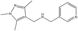 (pyridin-3-ylmethyl)[(1,3,5-trimethyl-1H-pyrazol-4-yl)methyl]amine 结构式
